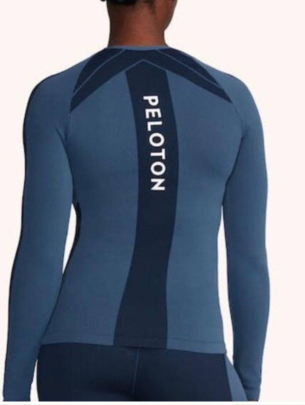 Peloton Women's Seamless Long Sleeve Swim Top — Slate Blue - Picture 4 of 4